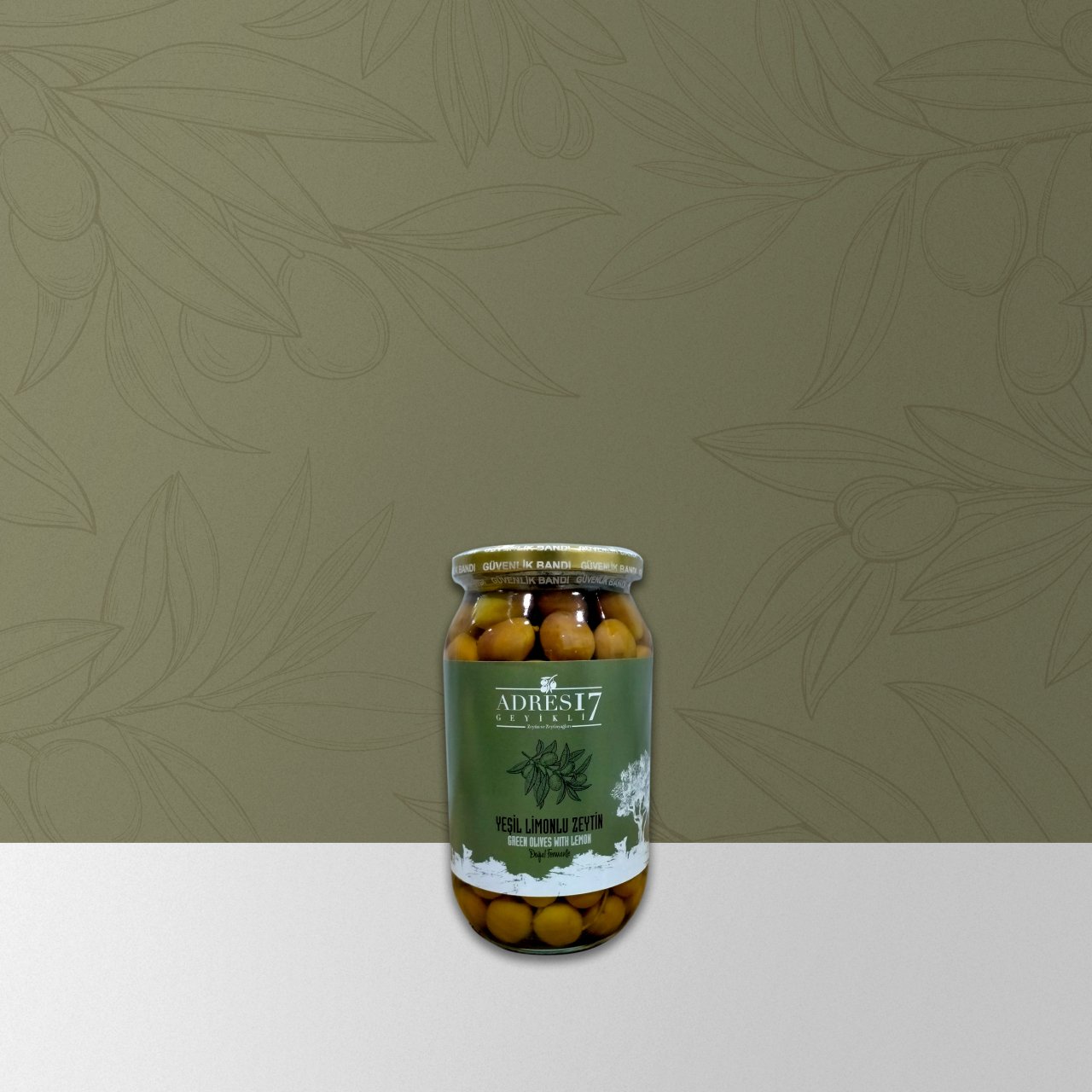Yeşil Limonlu Zeytin 600 Gr