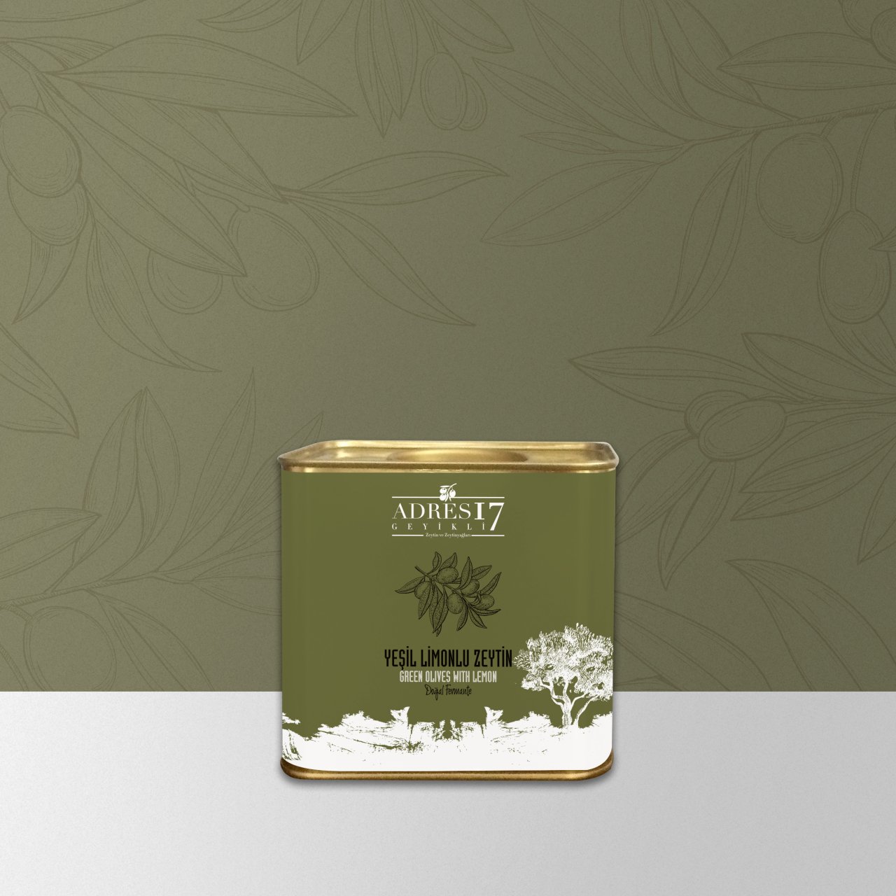 Yeşil Limonlu Zeytin 1200 gr
